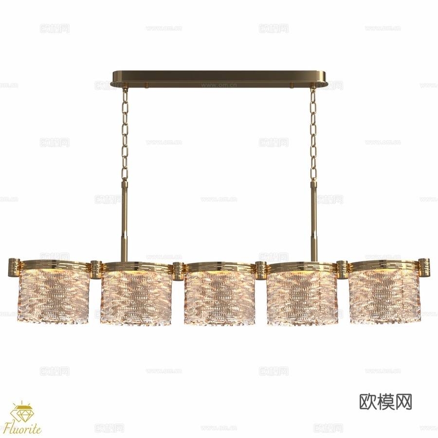 De Palais 萤石 1180毫米 FL1104-5P3d模型下载