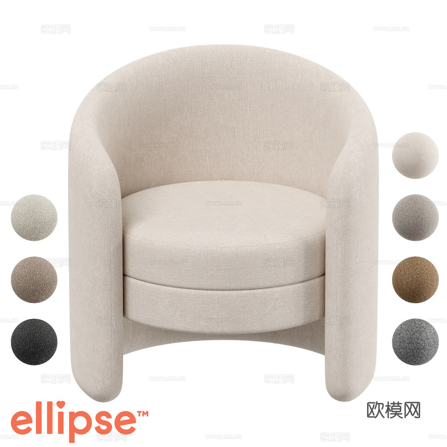 OM Ellipse Chair E7.43d模型下载