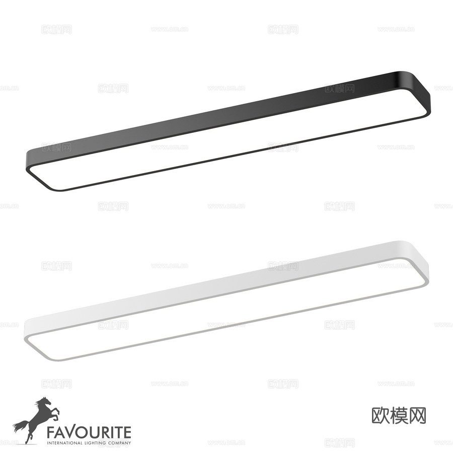 Favorite 4077-1C 4078-1C 天花板吊灯3d模型