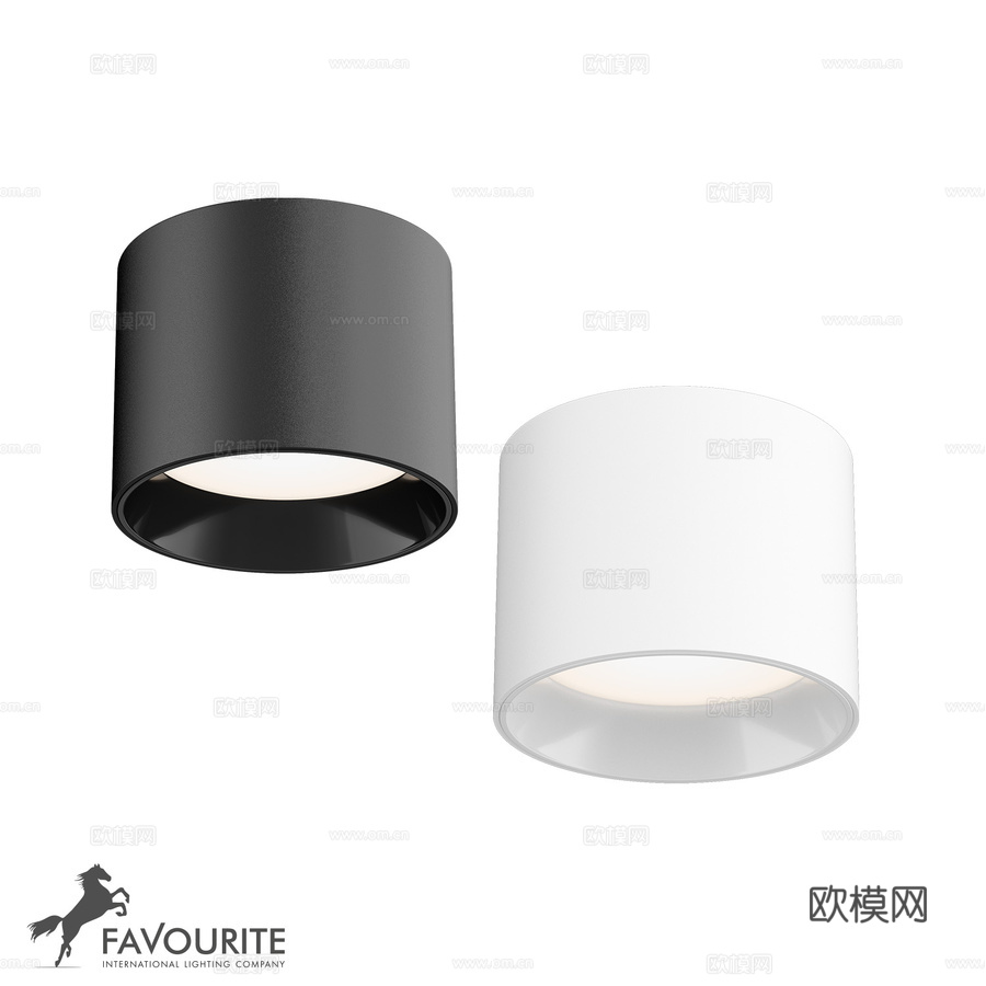 表面安装灯 4208-1C 4209-1C3d模型下载