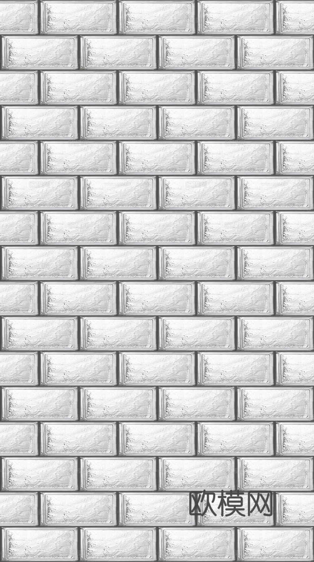 现代极简玻璃砖 冰影空心玻璃砖 无缝浅色玻璃砖贴图