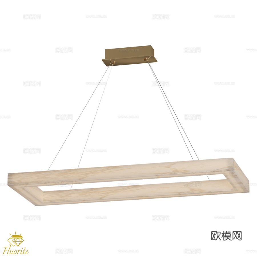 Certezza 萤石 1400 毫米 吊灯 FL1165-3d模型下载