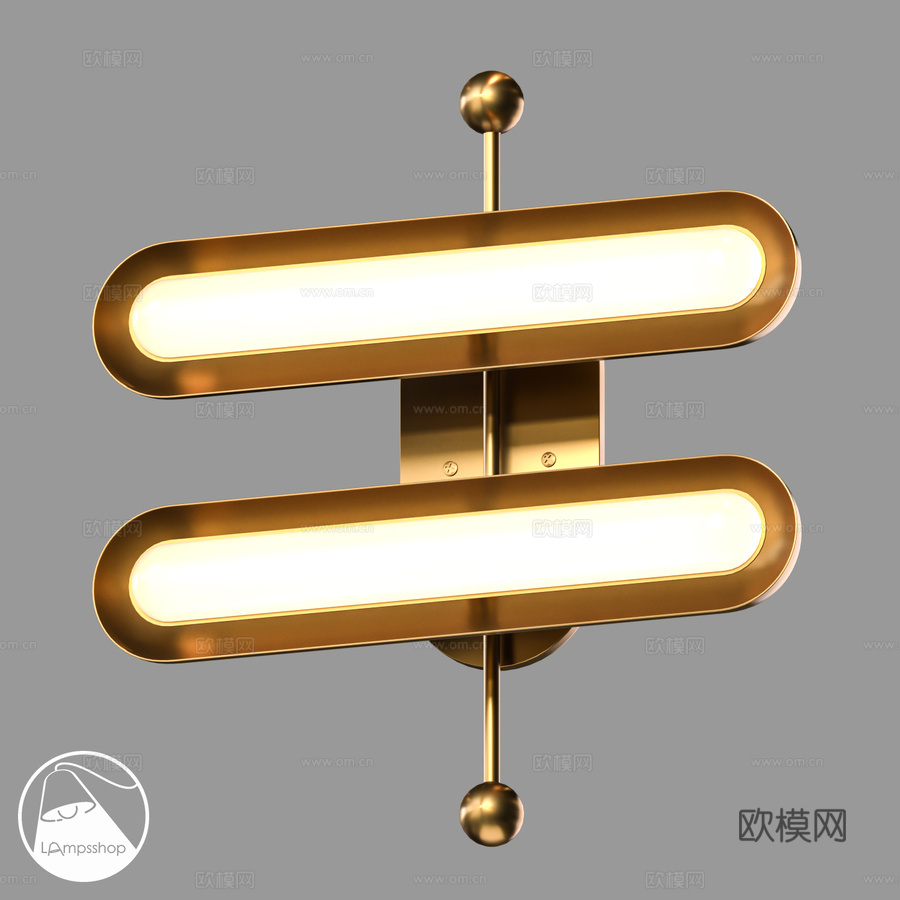 LampsShop.ru B4592 壁灯·德彻3d模型下载