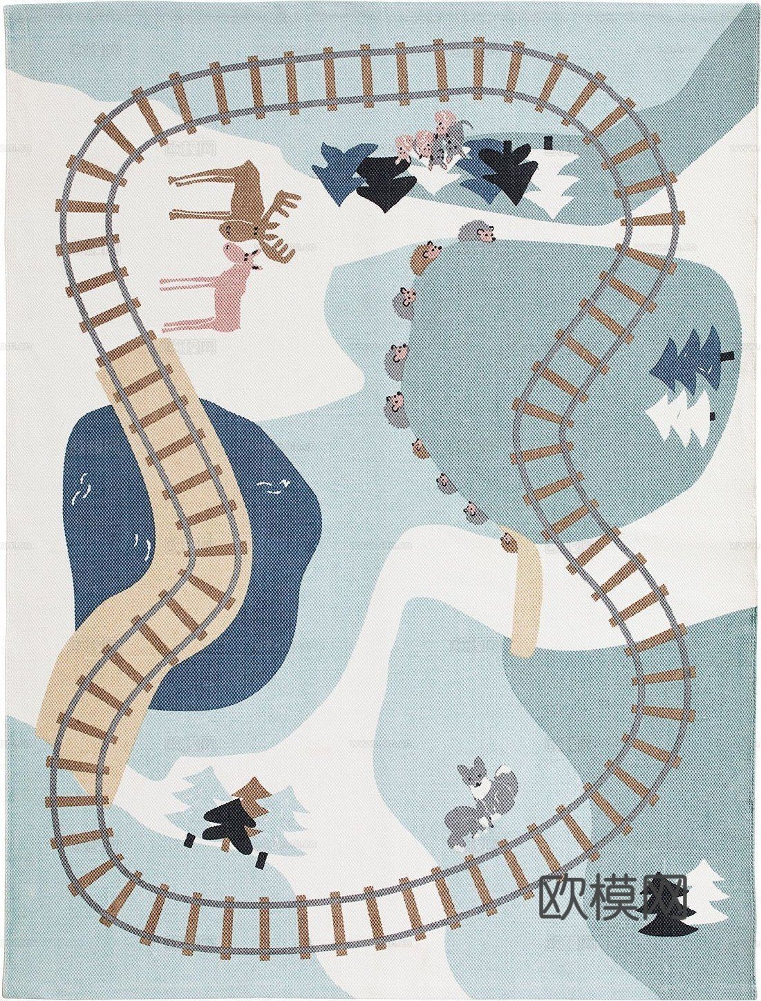 儿童房儿童地毯贴图