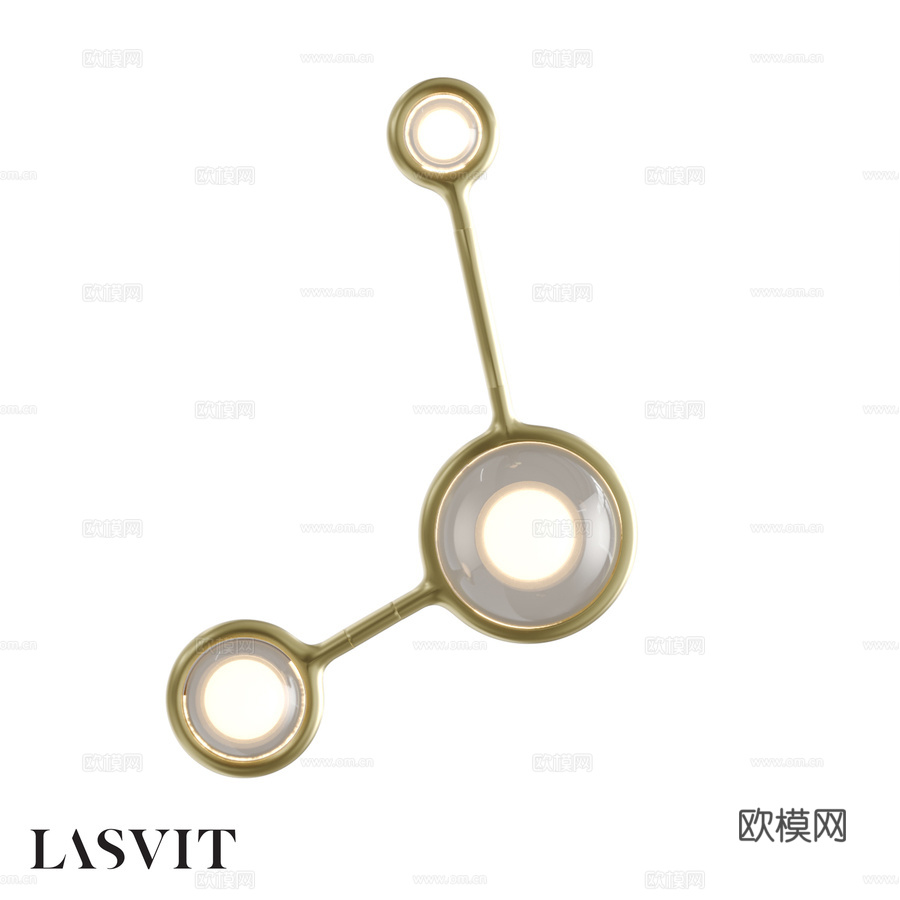 LASVIT 星座三星壁灯 - CL1233d模型下载