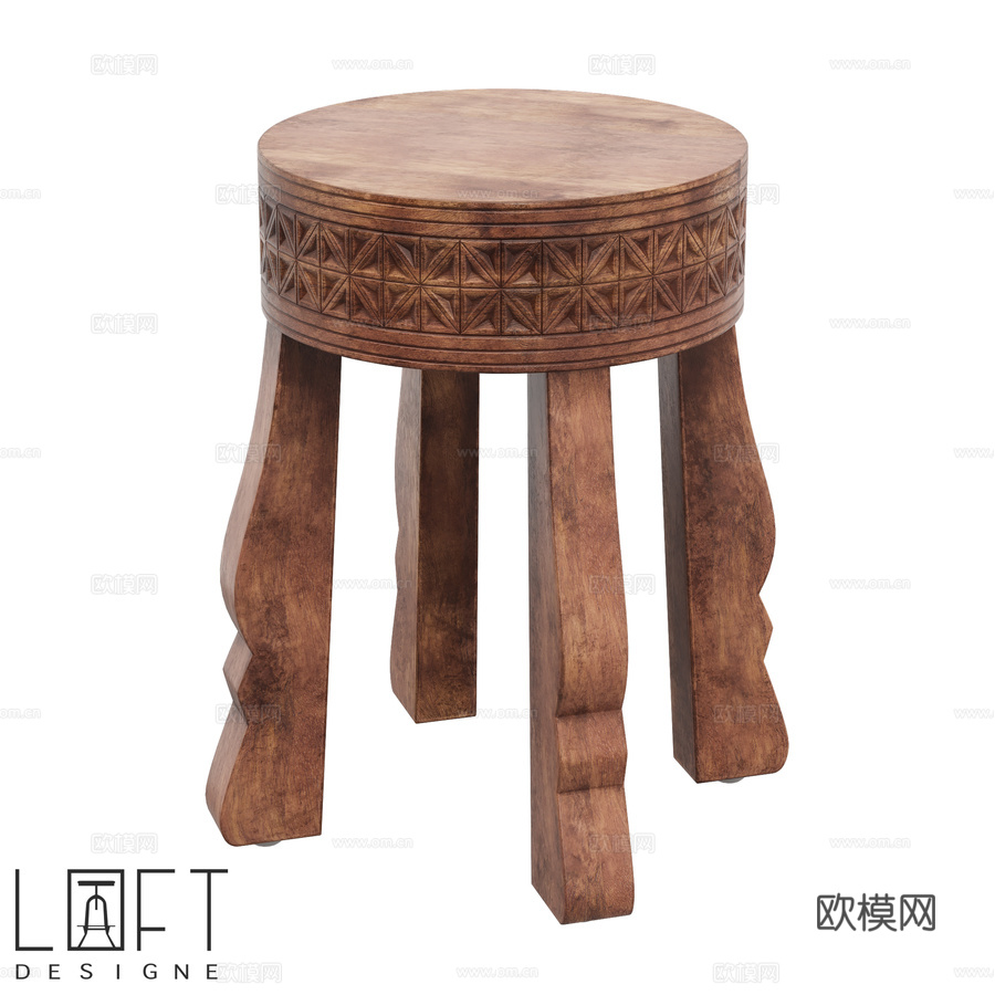 Stool LoftDesigne 38753 型号3d模型下载