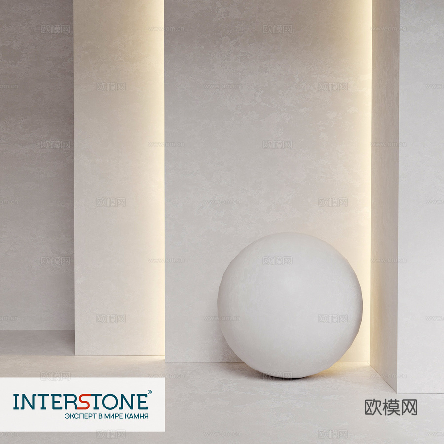 石英石 Noblle Quartz Q811 混凝土白3d模型下载