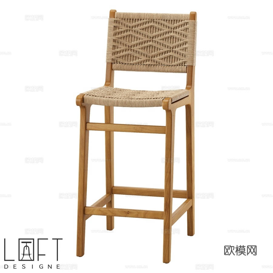 吧凳 LoftDesigne 40627 型号3d模型下载