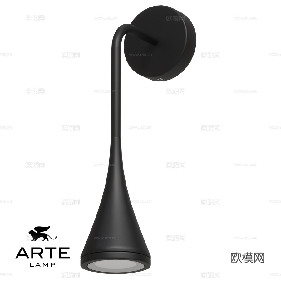 ARTE灯具OM A2367AL-1BK3d模型下载