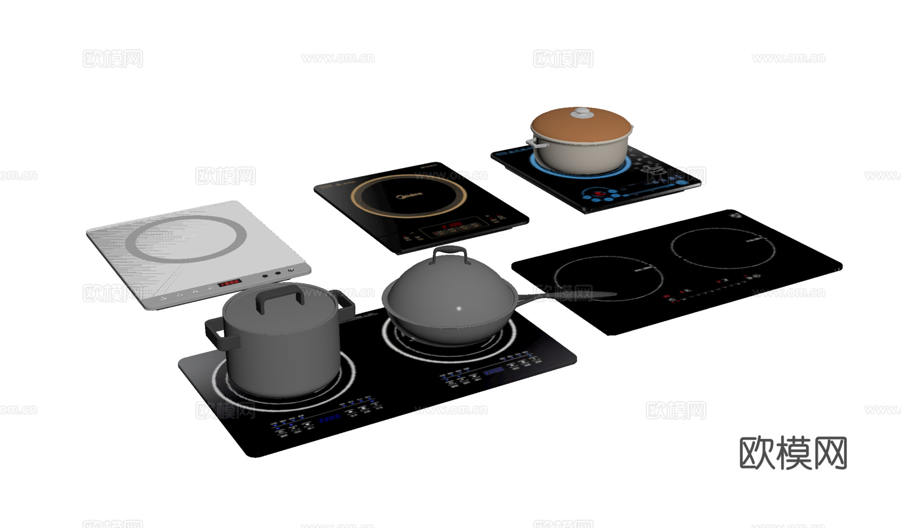 现代电磁炉su模型