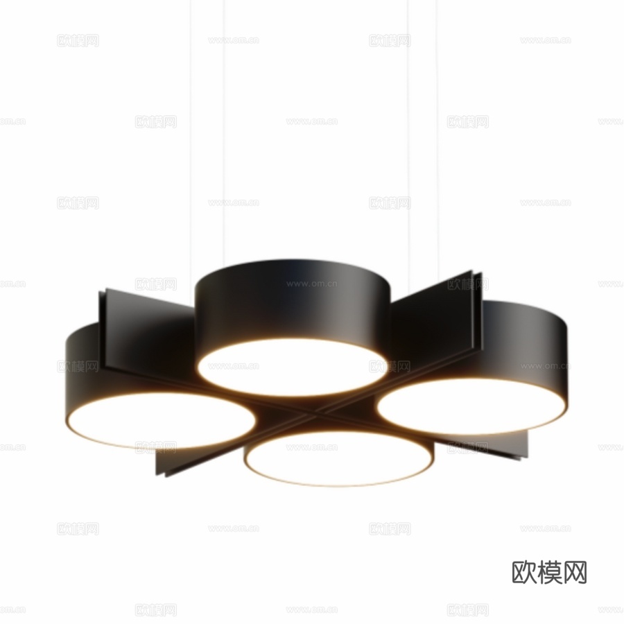 悬挂式LED灯YOKE 2x2 OM3d模型下载