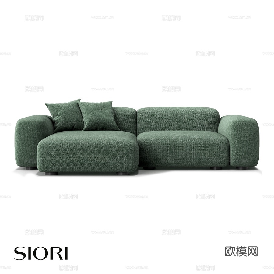 OM Siori Fobo 沙发 240x155x703d模型