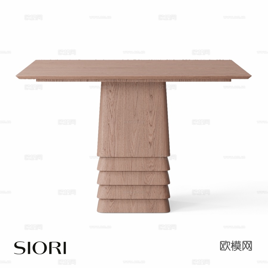 OM Siori Vato 03 餐桌 1200x12003d模型下载