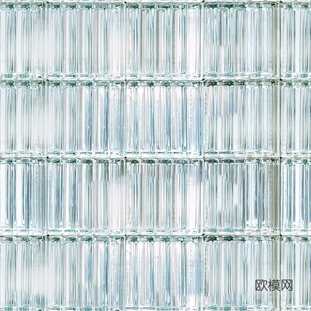 现代新中式玻璃砖 玻璃砖贴图