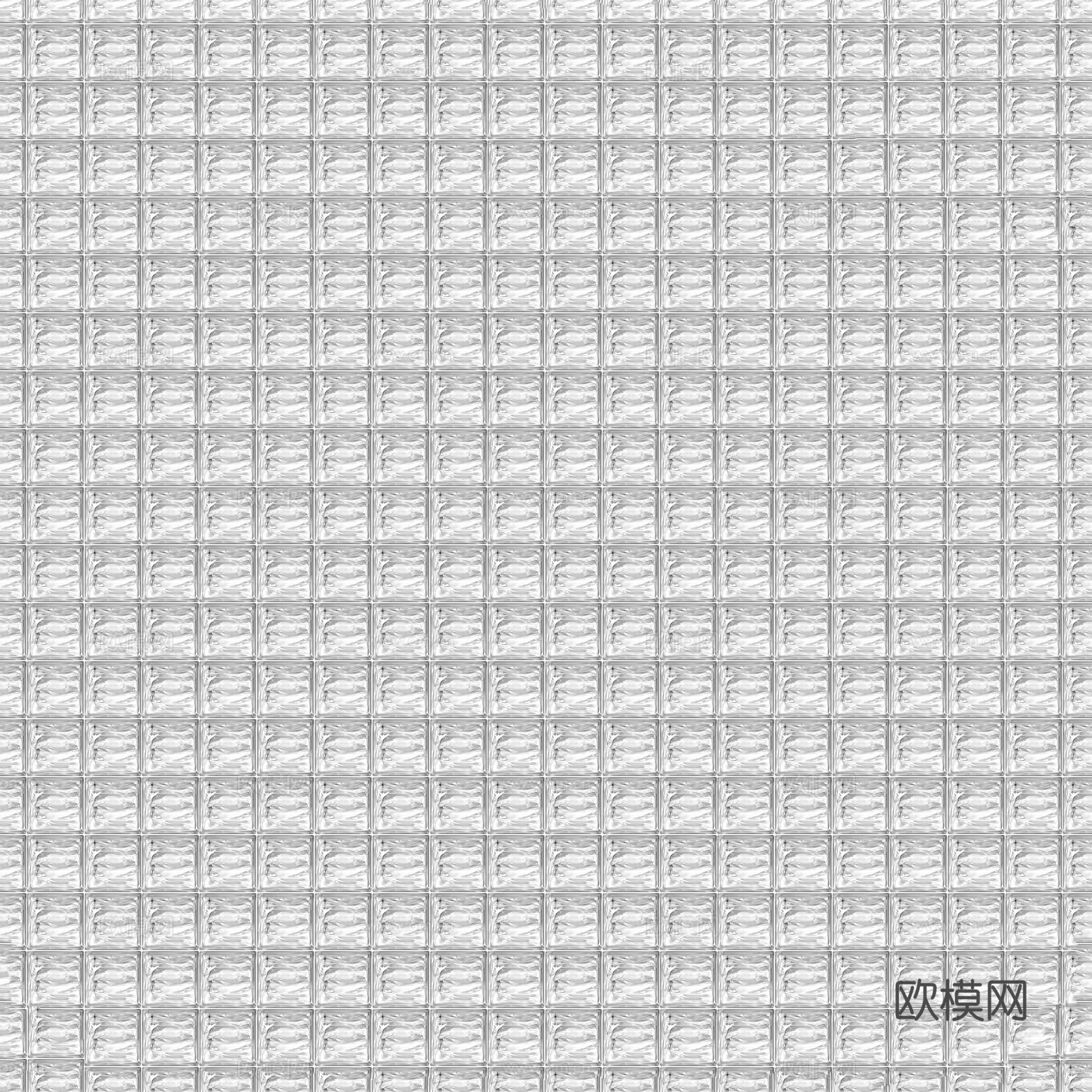 现代无缝侘寂玻璃砖 玻璃砖贴图