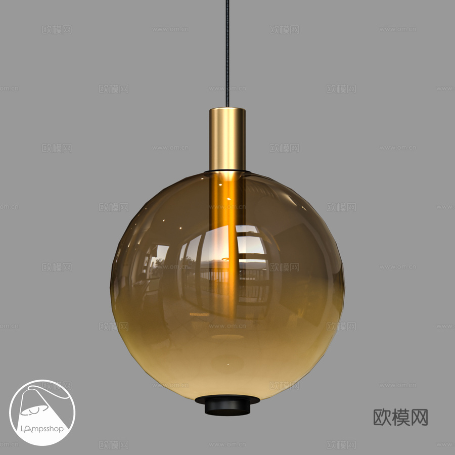 LampsShop.ru PDL2507 吊灯 Dawoma3d模型下载