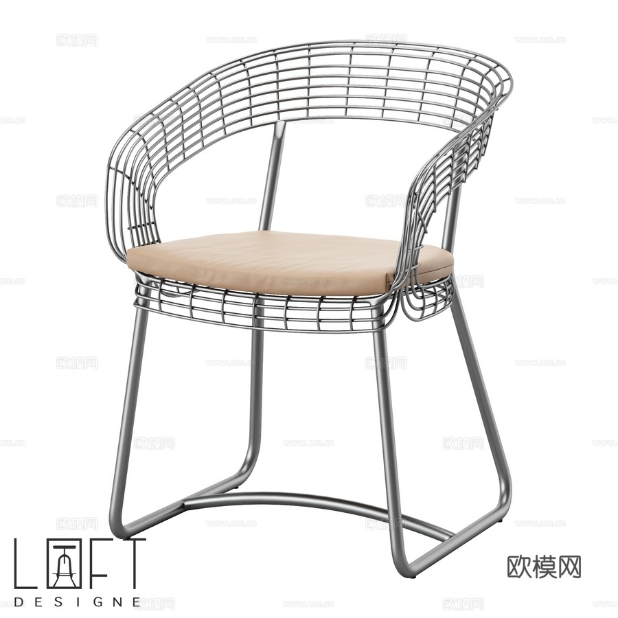 LoftDesigne 41874型号椅子3d模型下载
