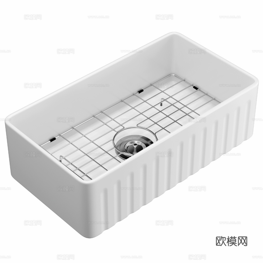 OM厨房水槽Domaci Siena FC3318-101白3d模型下载