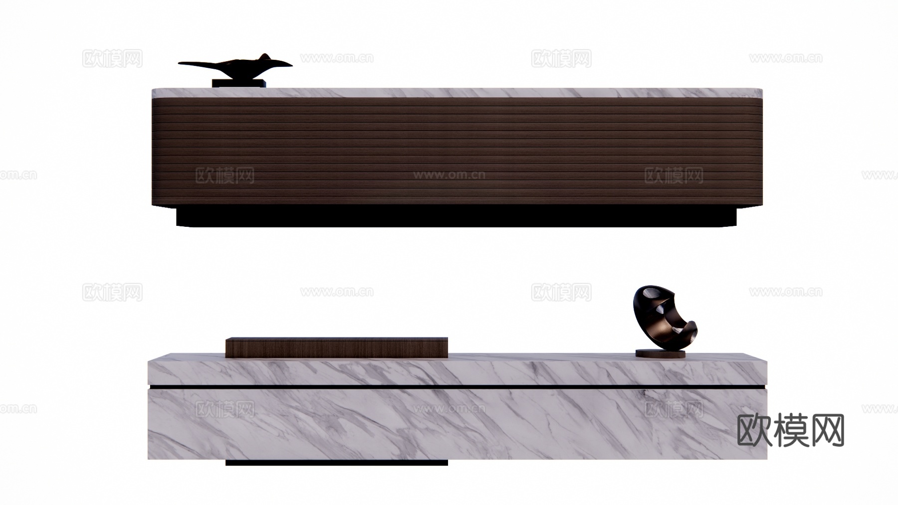 公司前台 大厅 前台 办公室su模型