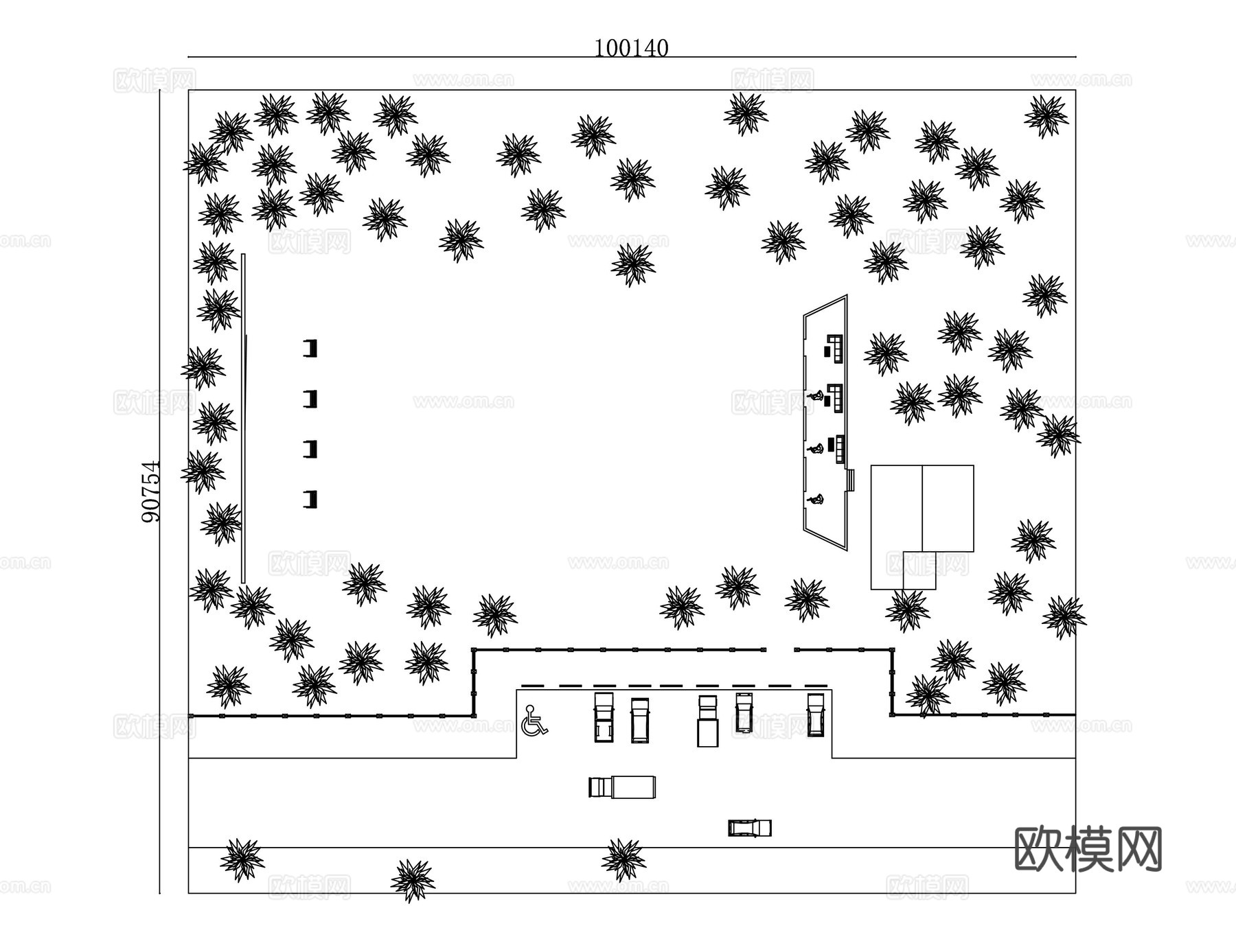 射击馆 打靶场 射击训练场 实弹射击场 射击场地cad施工图