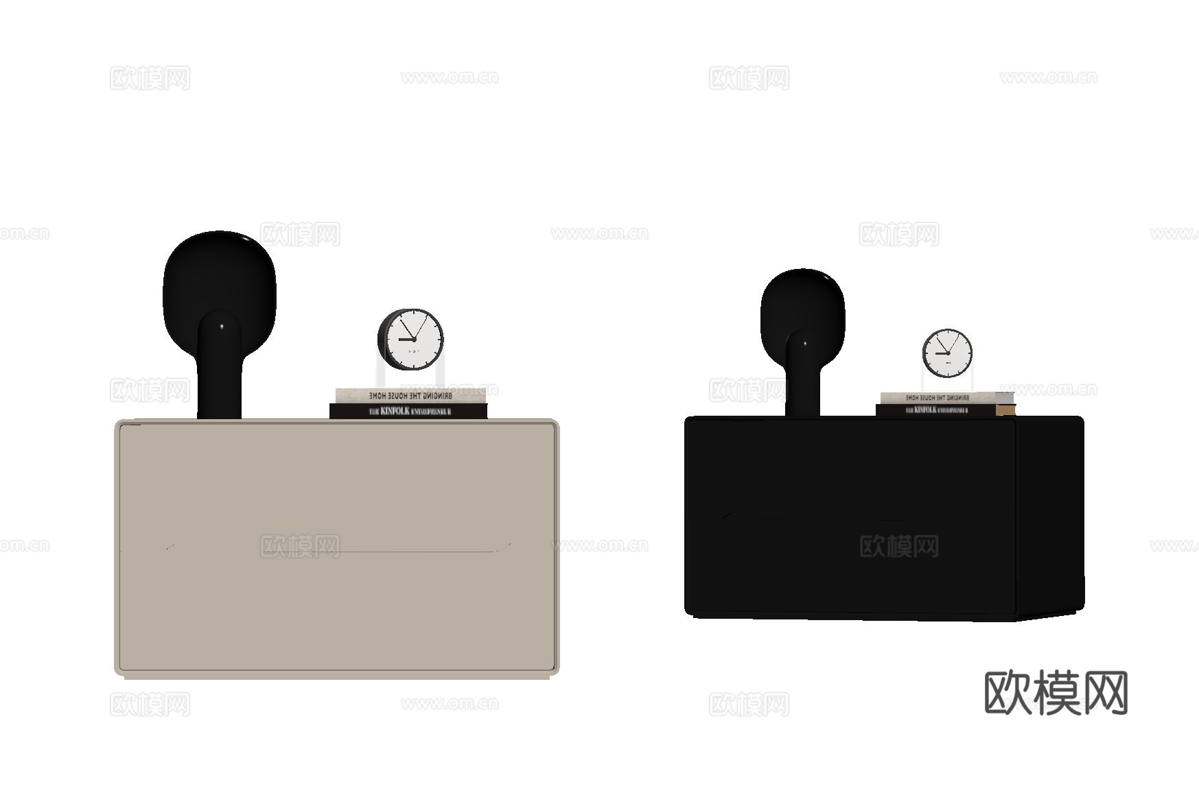 现代轻奢电视柜su模型