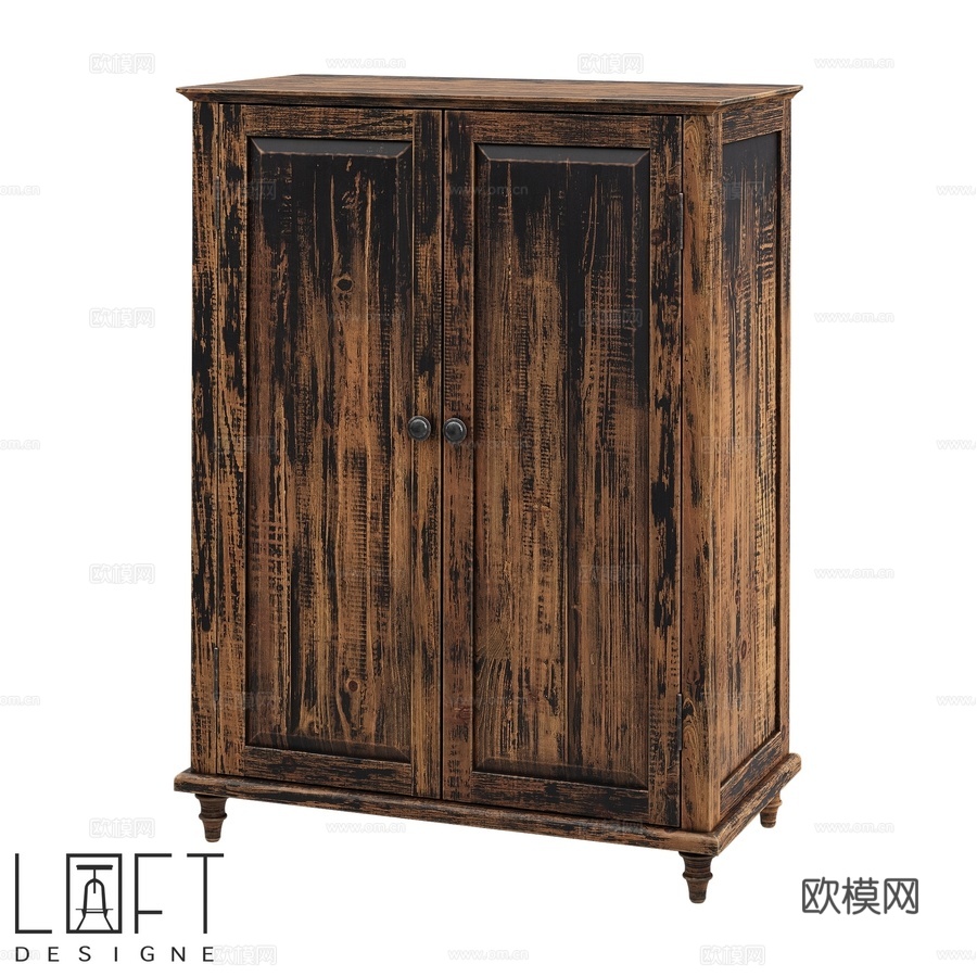 LoftDesigne 80325型号抽屉柜3d模型下载