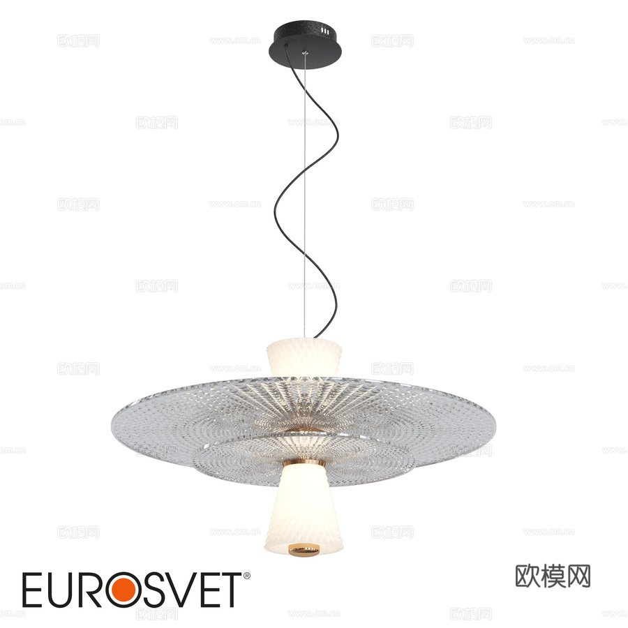 40029 1 LED吊灯白色3d模型下载