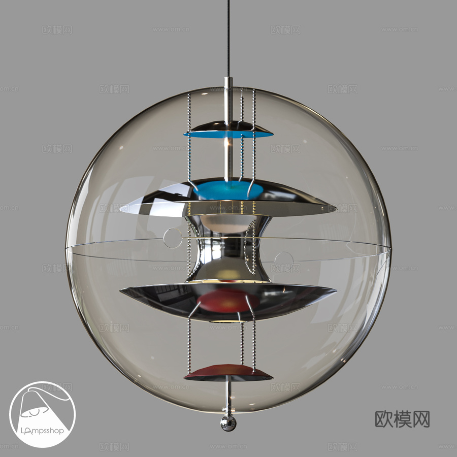 LampsShop.ru PDL2613 悬挂式 Flind3d模型下载