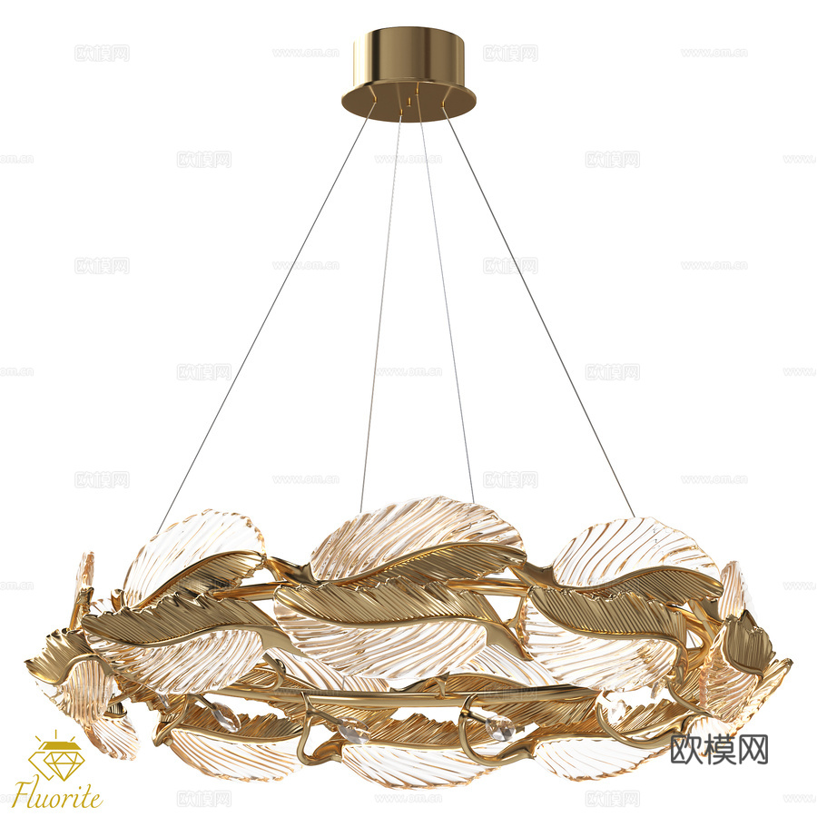 OM Felicity 金萤石 850mm 吊灯 FL1183d模型下载