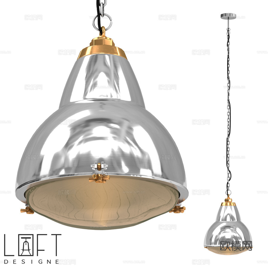 吊灯LoftDesigne 10689型号3d模型下载