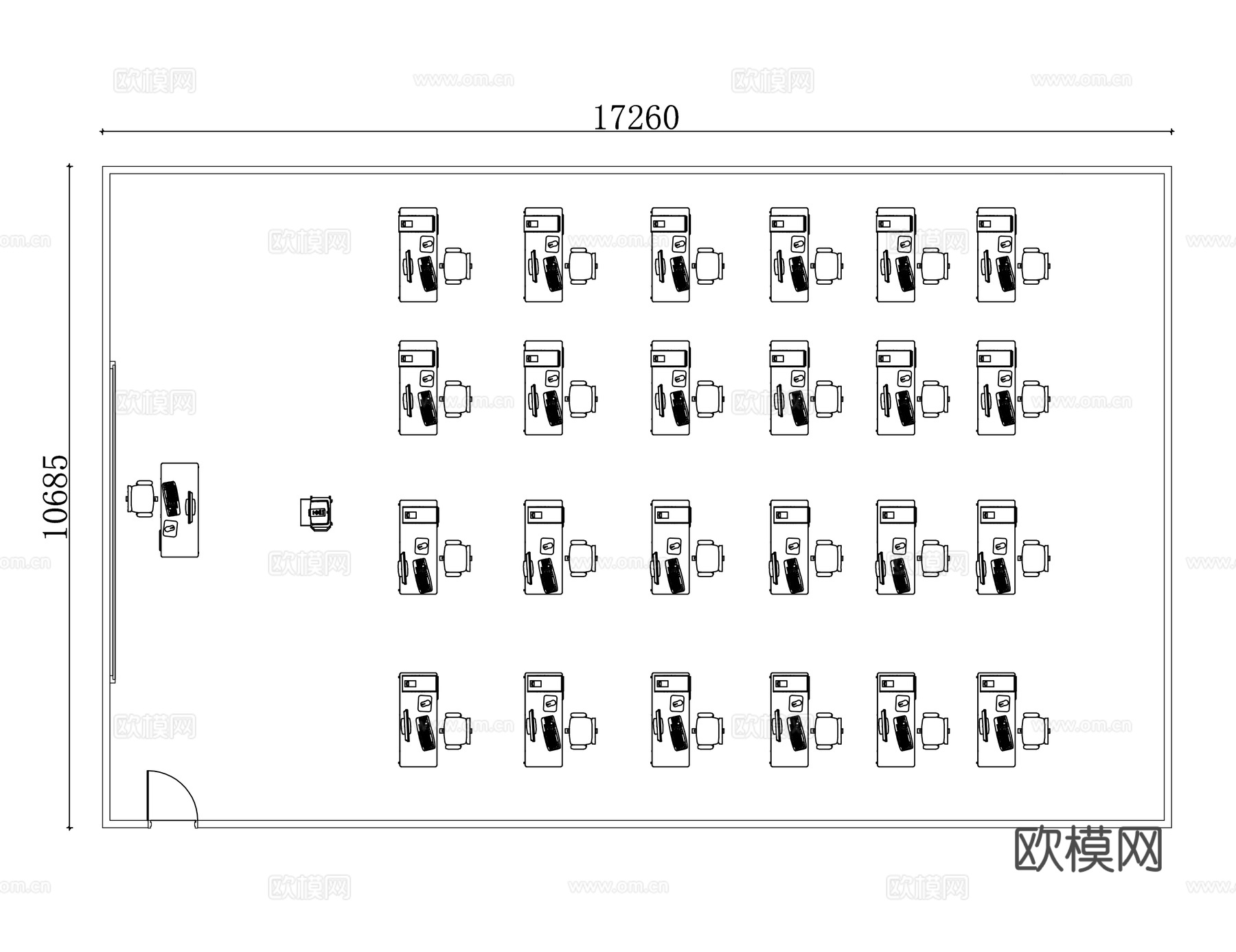 数码学习室 电子学习室 智慧学习室 多媒体学习室 数字化教室cad施工图下载