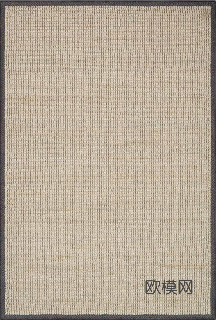 中古复古亚麻地毯 麻布地毯