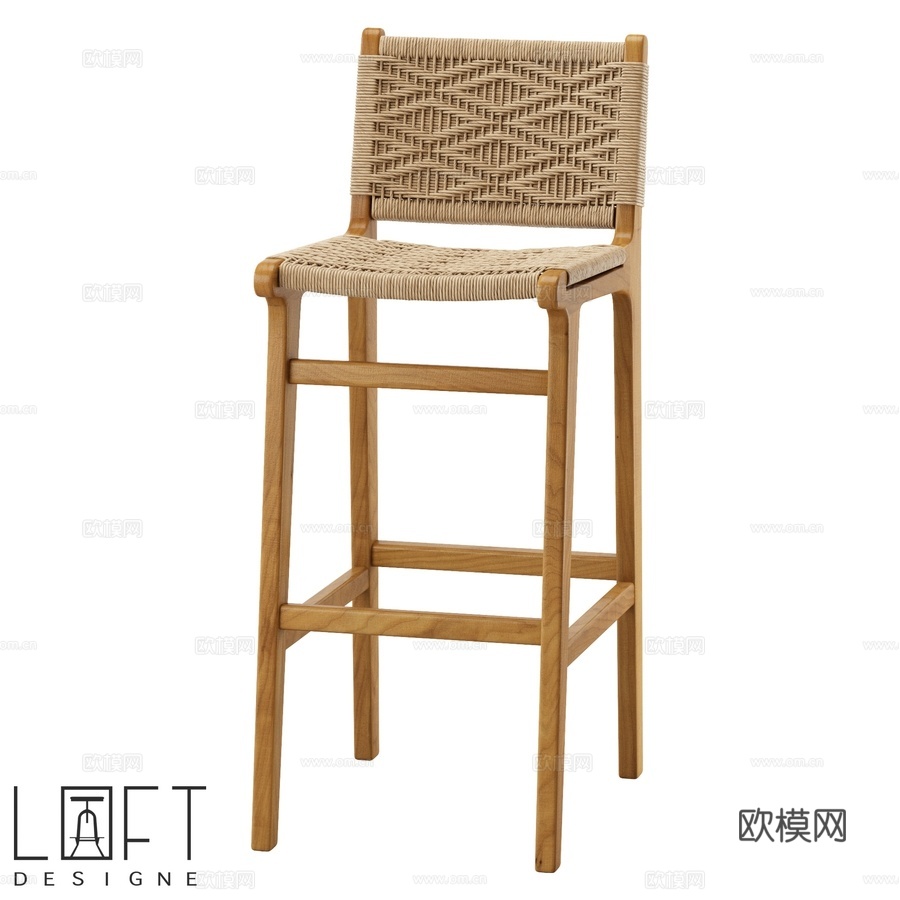 吧凳 LoftDesigne 40616 型号3d模型下载