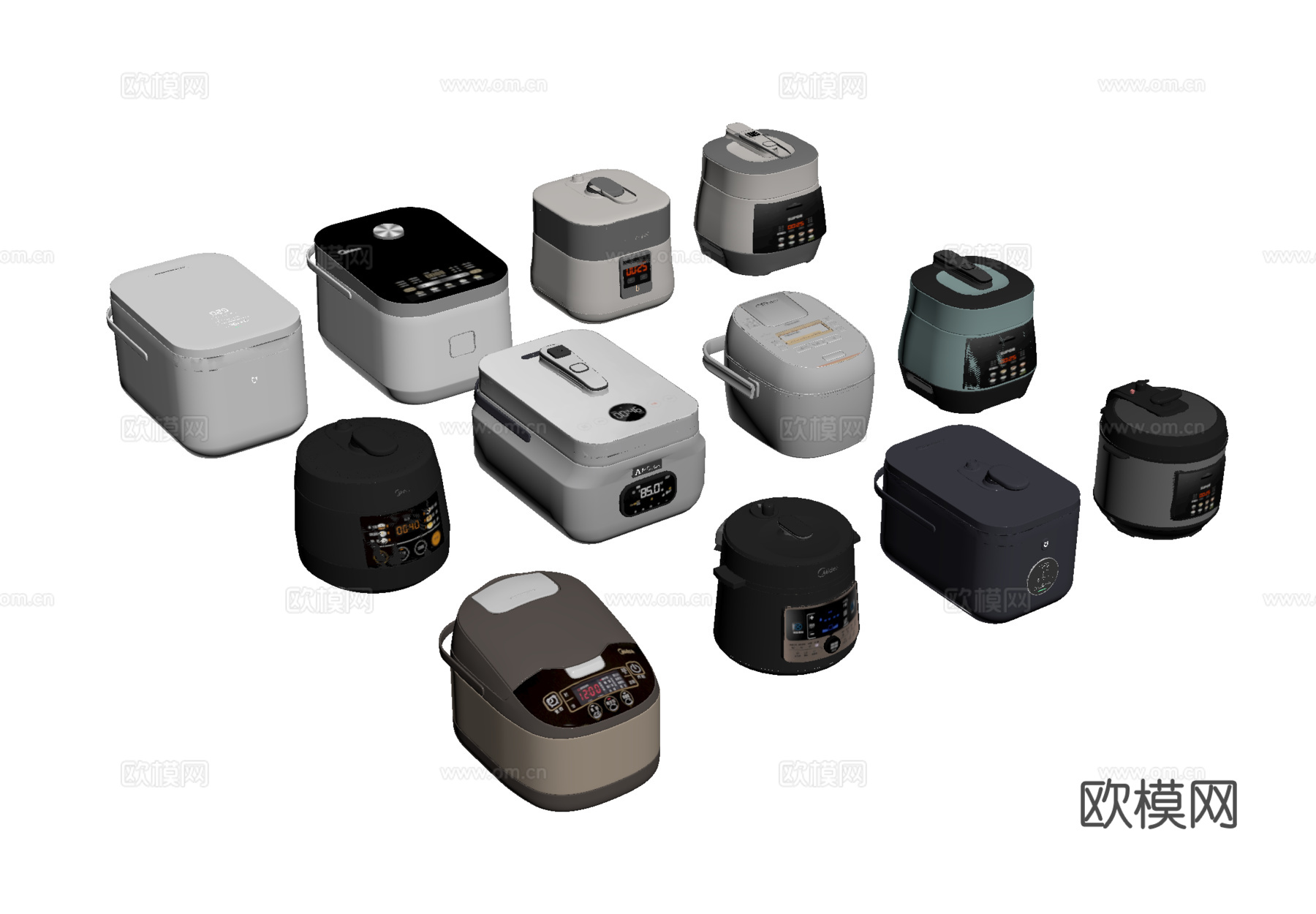 电饭煲su模型