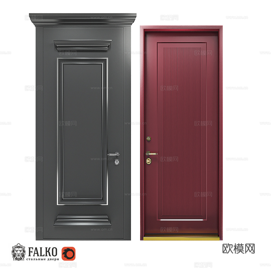 公寓门3d模型下载