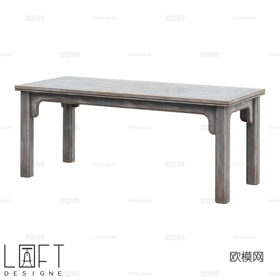 LoftDesigne 60443 型号餐桌3d模型下载