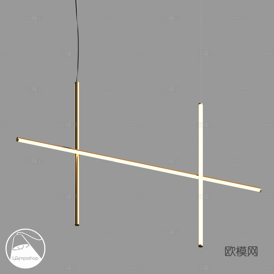 LampsShop.ru L1935 悬挂式框架灯3d模型下载