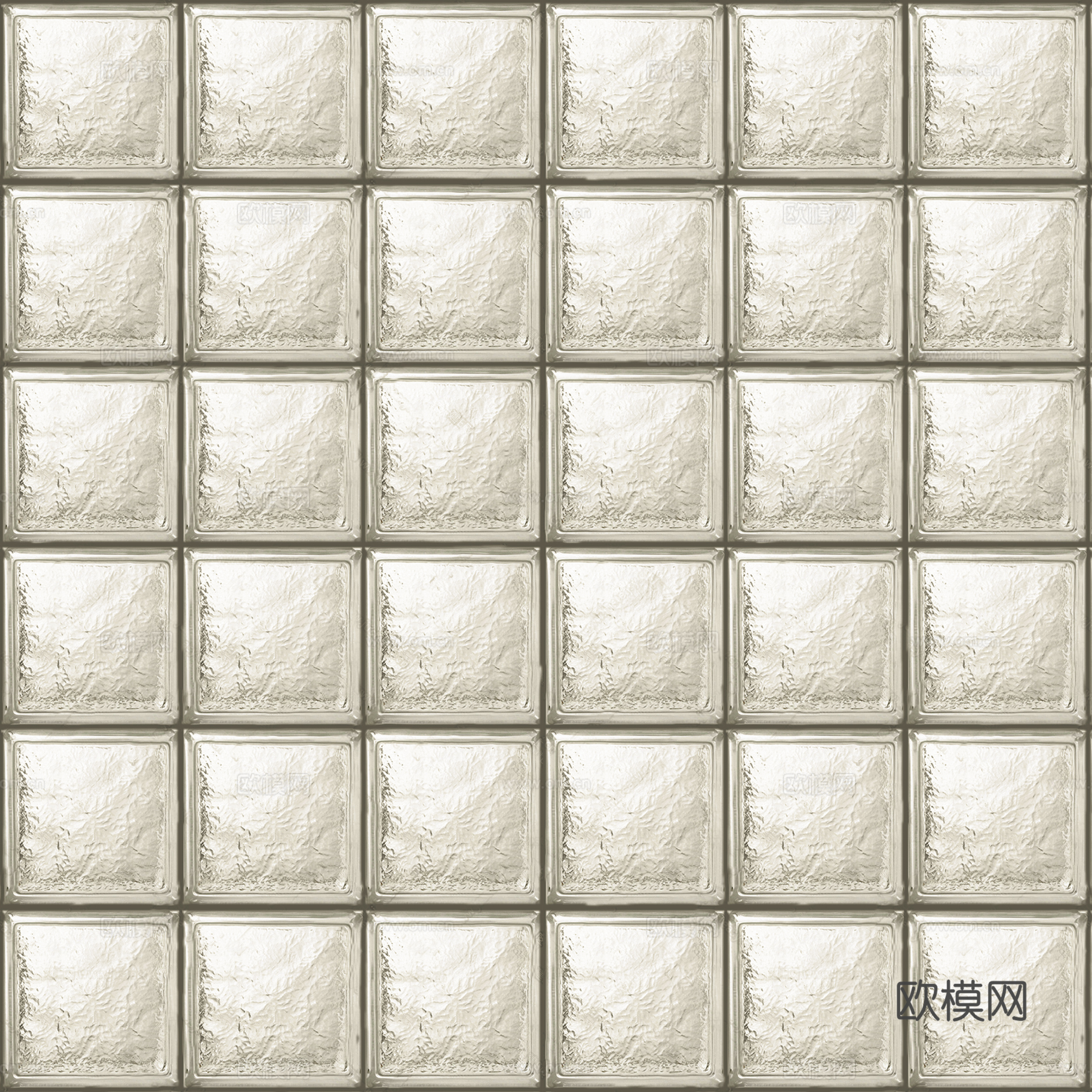 现代无缝侘寂玻璃砖 玻璃砖贴图