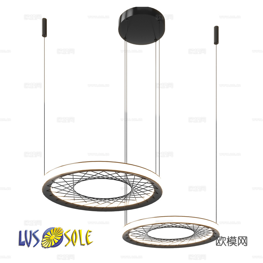 OM吊灯枝形吊灯Lussole LSP-73063d模型下载