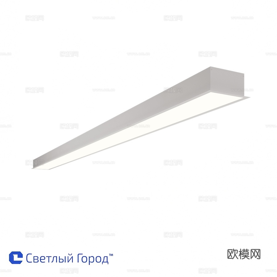 OM嵌入式线性灯具LC LINER-6232 Ligh3d模型
