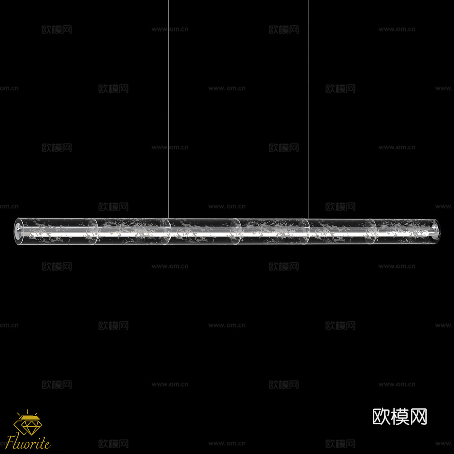 Instante Chrome 萤石吊灯 FL1178-5P3d模型下载