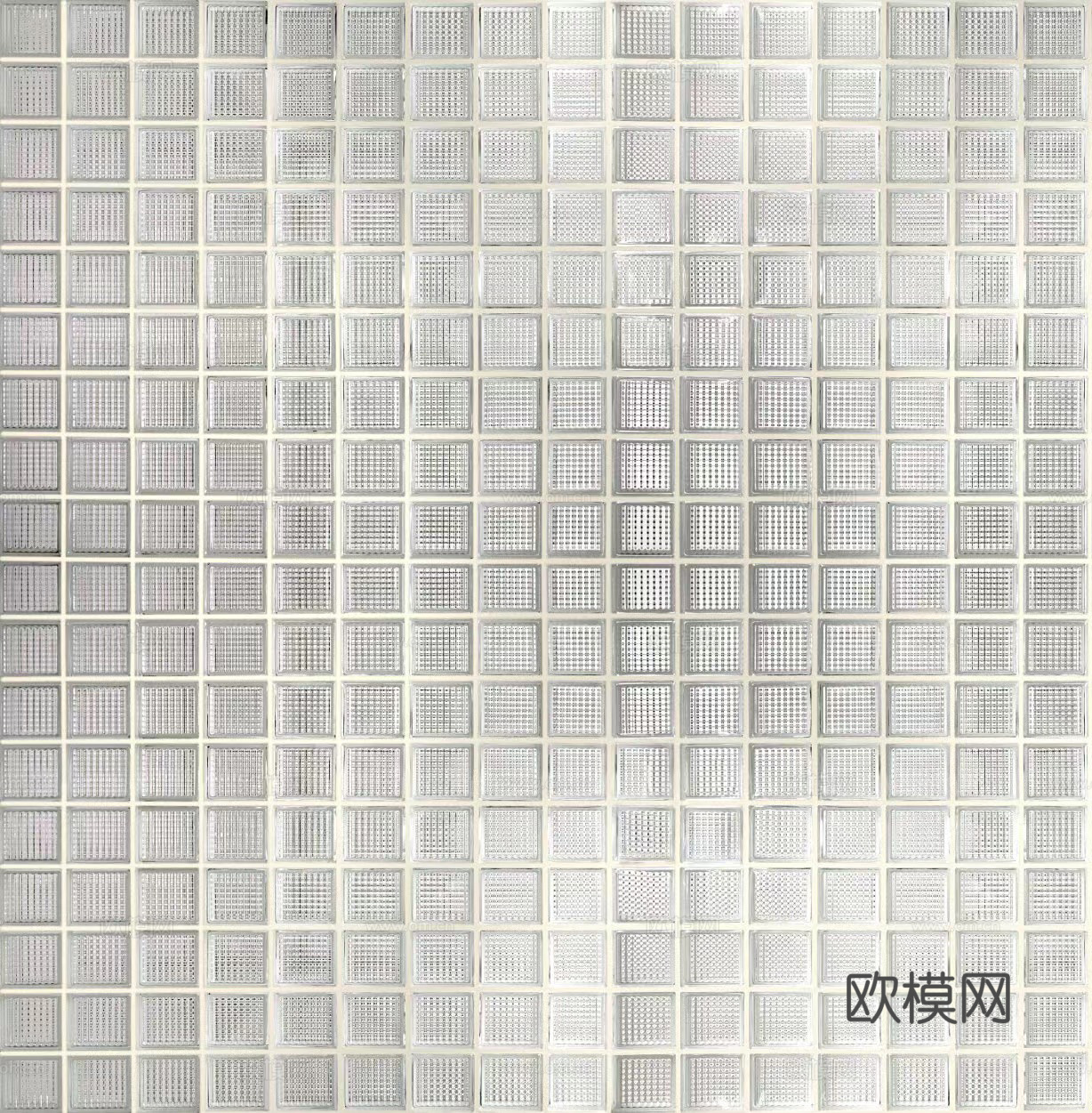 现代侘寂玻璃砖 小方块玻璃砖贴图