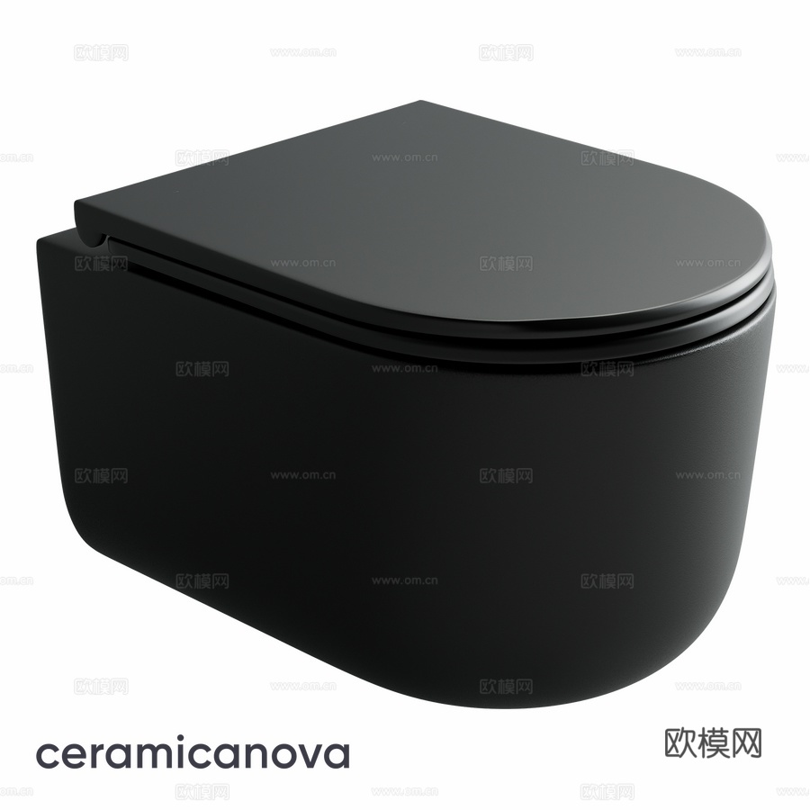 OM 壁挂式马桶 Ulma 旋风式无水槽 CN4006TMB3d模型下载