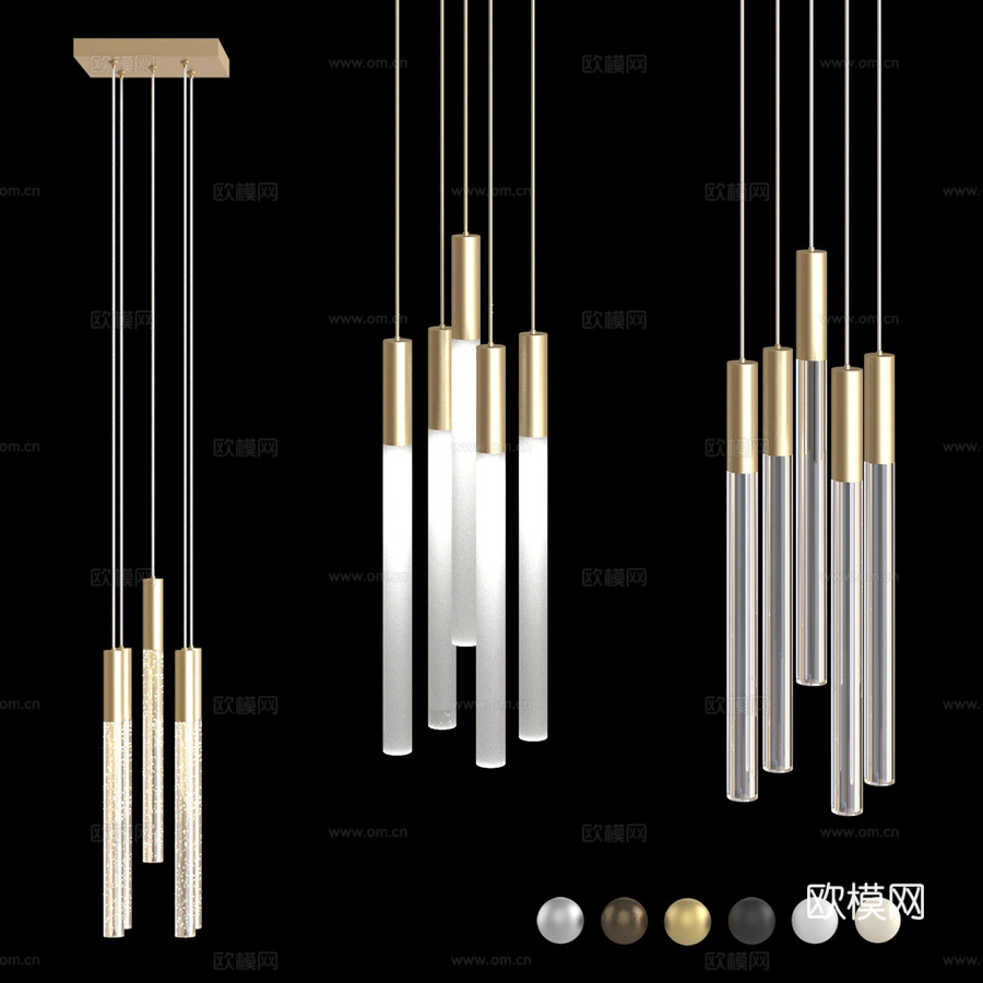 方形底座吊灯 IT-Laser-Square-20x23d模型下载