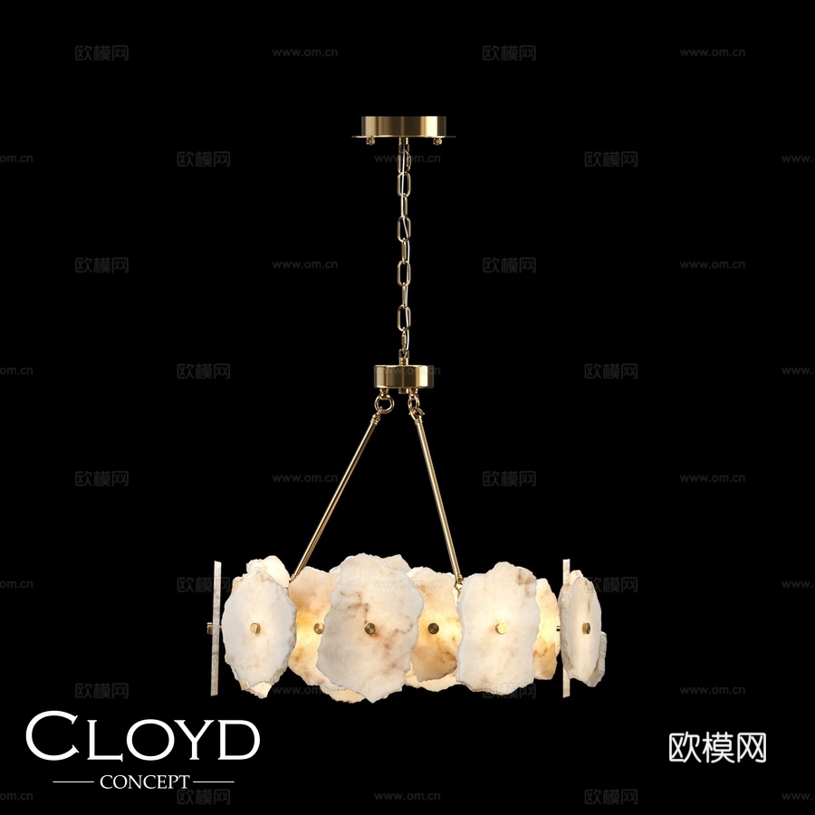 克洛伊德克诺斯水晶吊灯C1（型号10919）3d模型下载