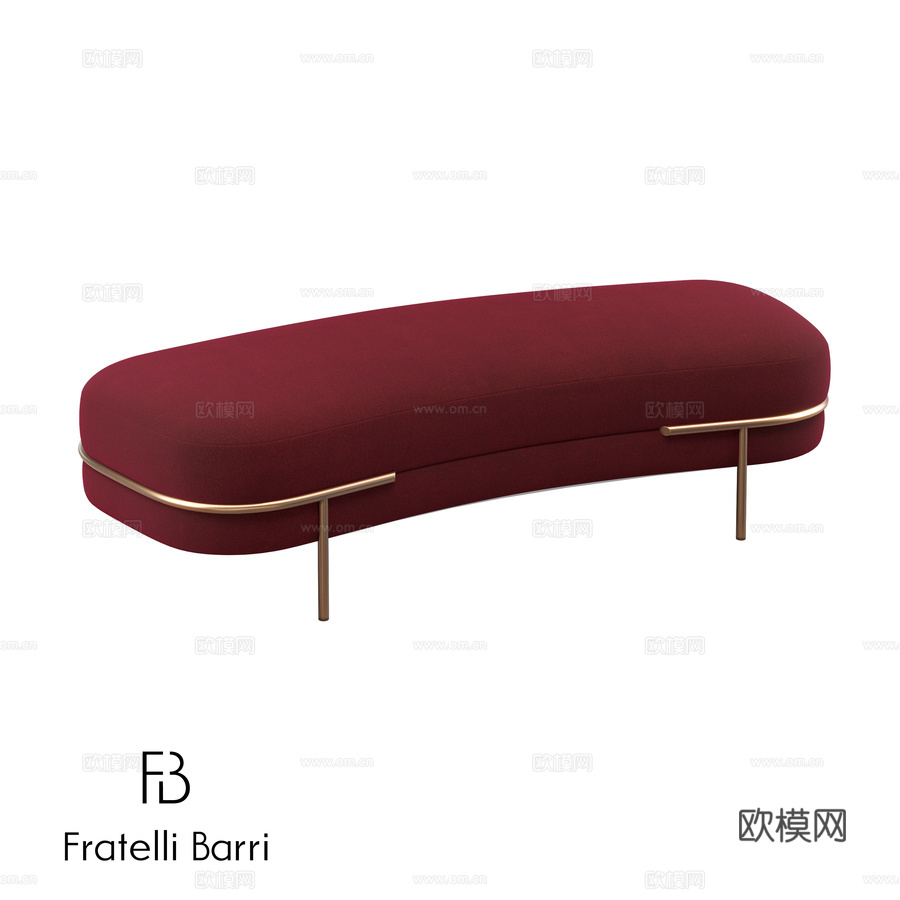 OM Fratelli Barri LORETO长凳3d模型下载
