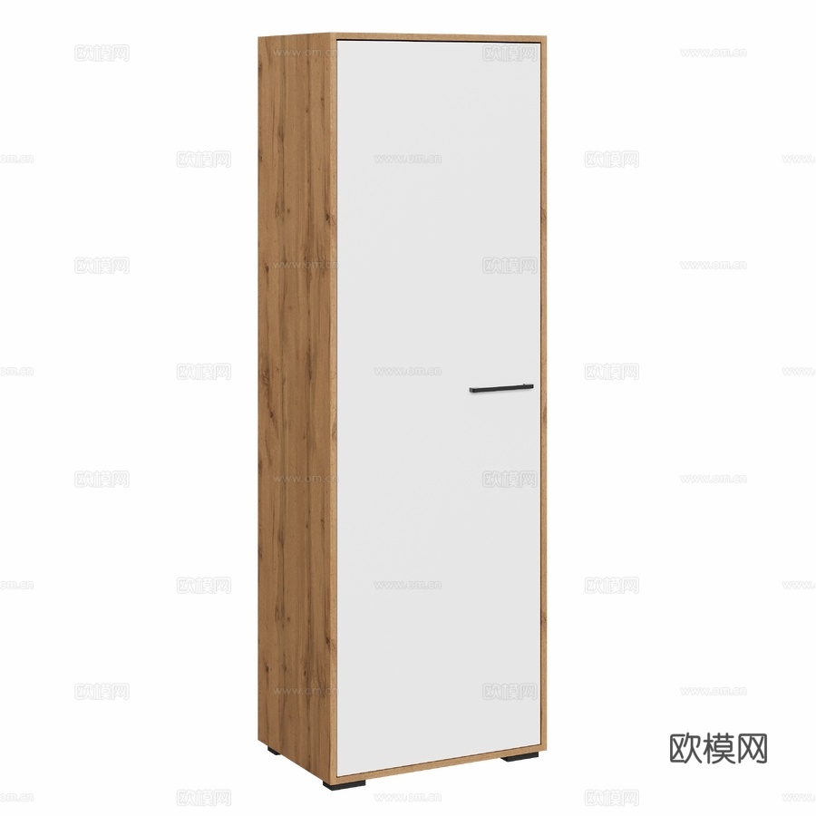 OM衣柜DIWO科斯特罗马带层架60x180x42厘米3d模型下载