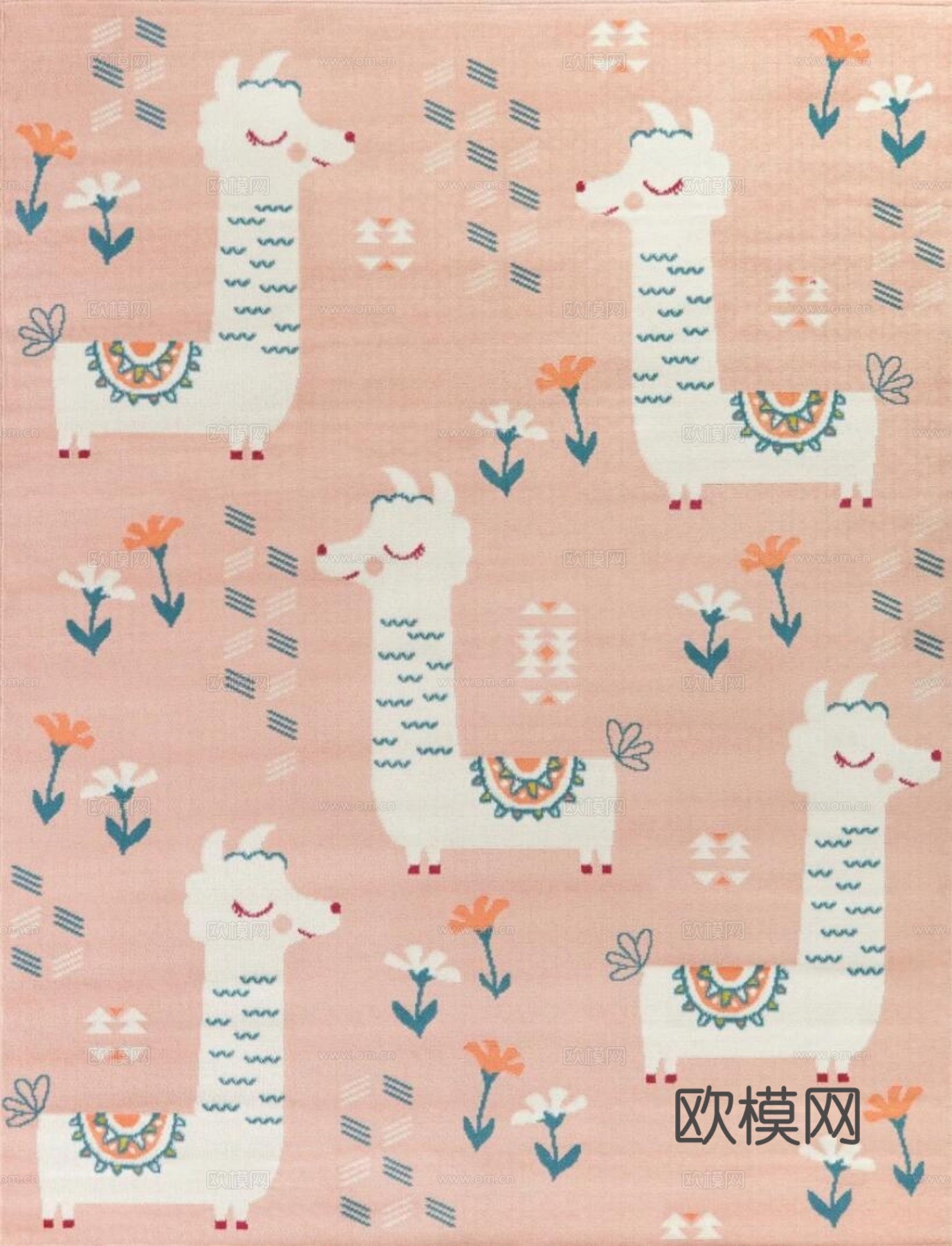 现代简约彩色儿童地毯