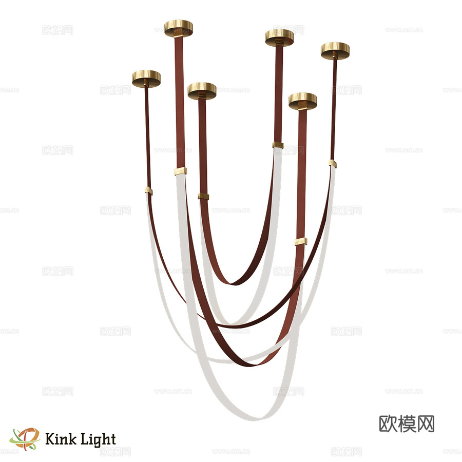 吊灯 Lird 棕色 07689A-150+18 0+2103d模型下载