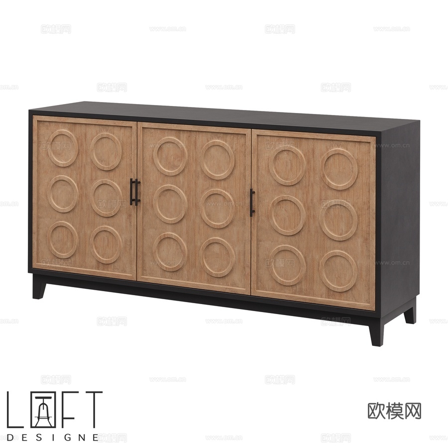 LoftDesigne 80334型号抽屉柜3d模型下载